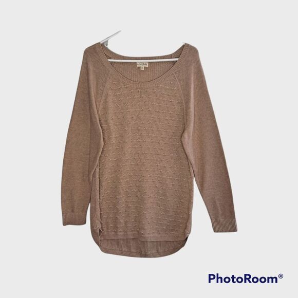 Maison Jules Metallic Dot Sweater Heather Oat Fox Tan Gold XLarge - Picture 3 of 7